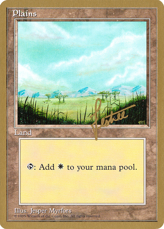 Plains (bl365) (Bertrand Lestree) [Pro Tour Collector Set] | L.A. Mood Comics and Games