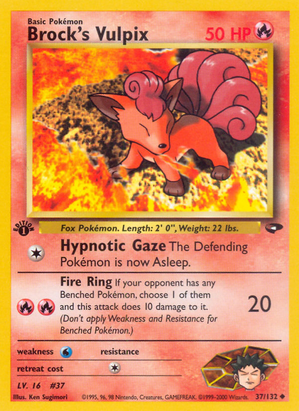 Brock's Vulpix (37/132) [Gym Challenge 1st Edition] | L.A. Mood Comics and Games