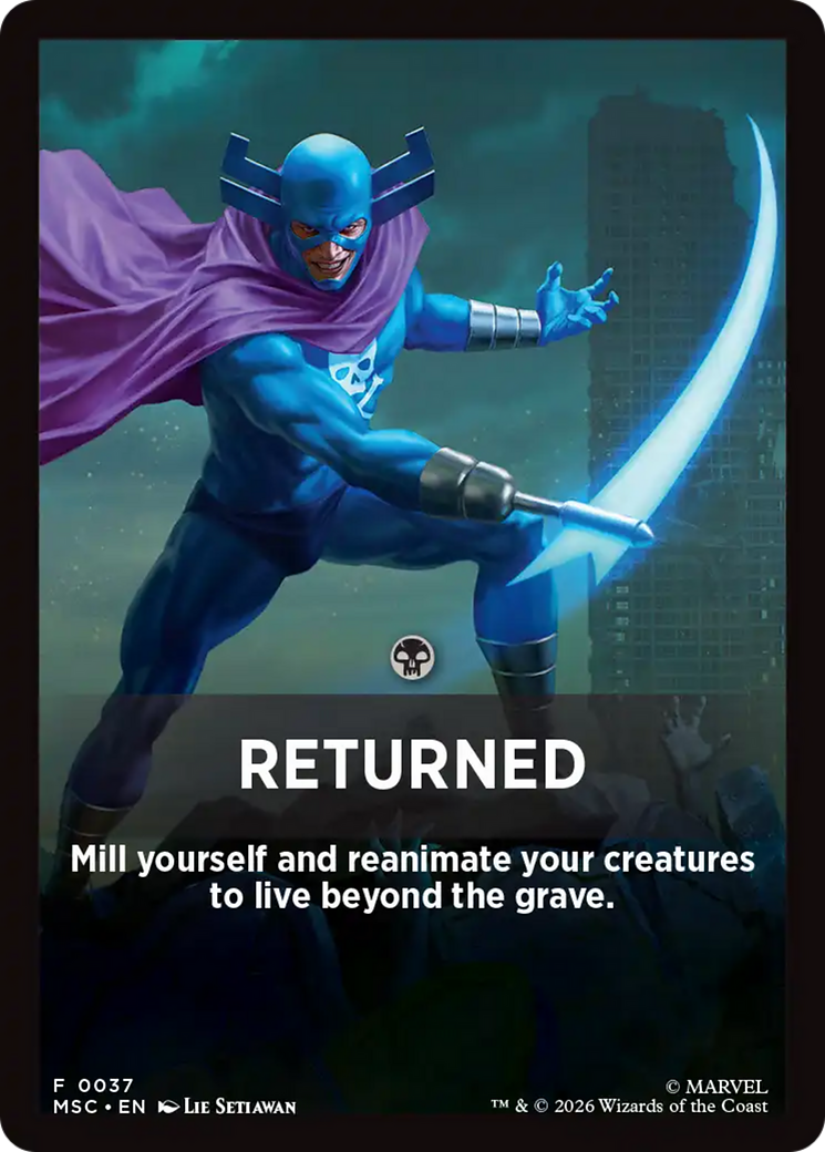 Returned Theme Card [Marvel Super Heroes Commander] | L.A. Mood Comics and Games