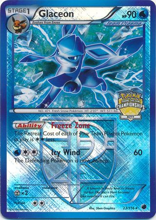 Glaceon (23/116) (City Championship Promo) [Black & White: Plasma Freeze] | L.A. Mood Comics and Games