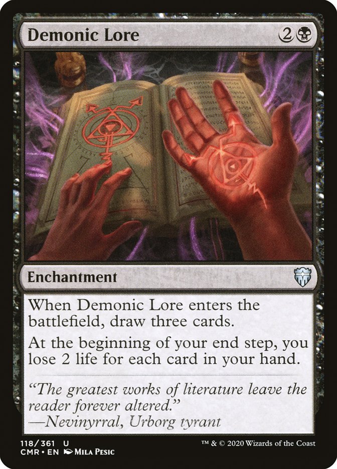 Demonic Lore [Commander Legends] | L.A. Mood Comics and Games