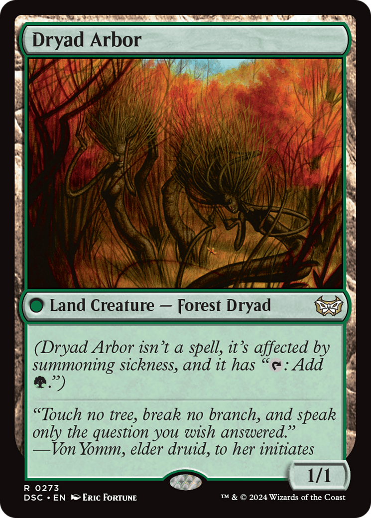 Dryad Arbor [Duskmourn: House of Horror Commander] | L.A. Mood Comics and Games