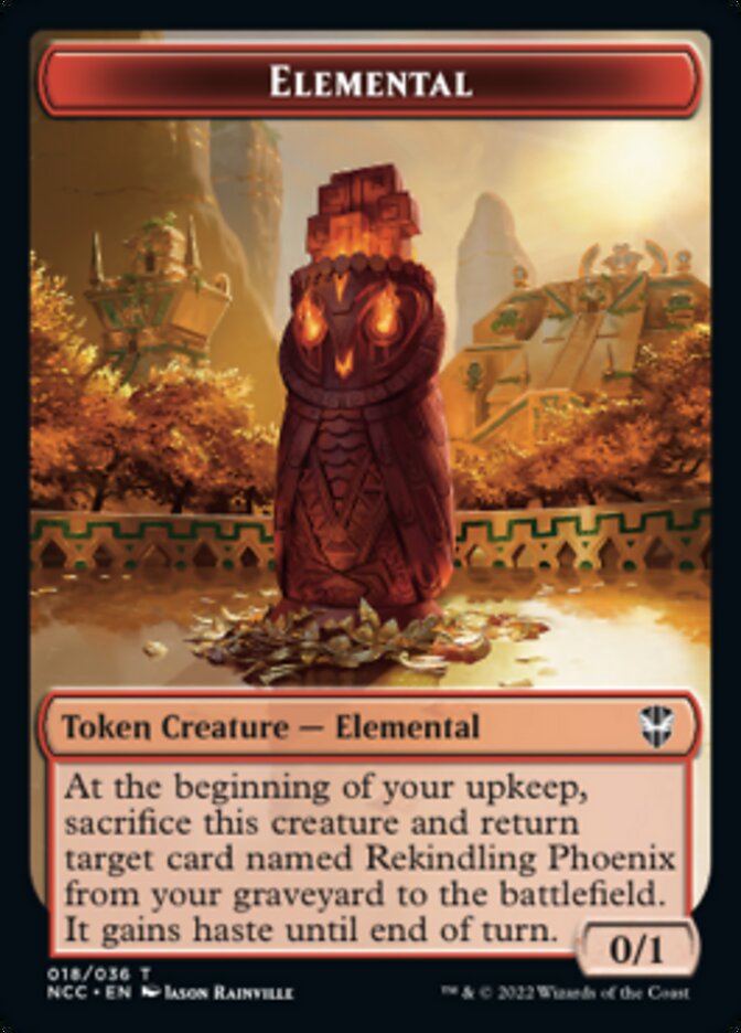Elemental (018) // Copy Double-Sided Token [Streets of New Capenna Commander Tokens] | L.A. Mood Comics and Games