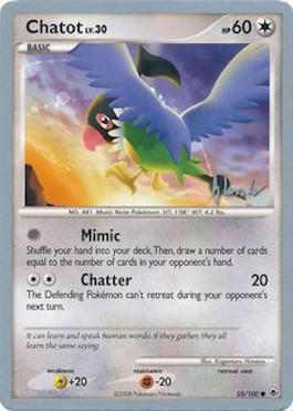 Chatot LV.30 (55/100) (Empotech - Dylan Lefavour) [World Championships 2008] | L.A. Mood Comics and Games