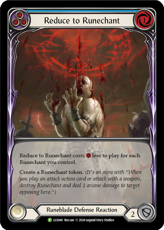 Reduce to Runechant (Blue) [LGS040] (Promo) | L.A. Mood Comics and Games
