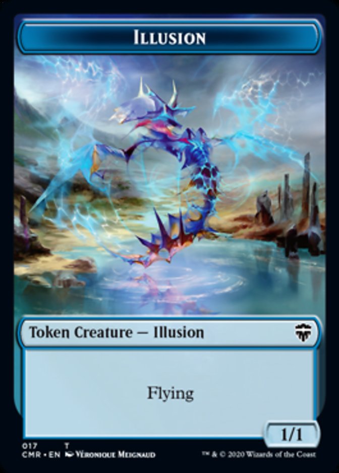 Illusion // Plant Double-Sided Token [Commander Legends Tokens] | L.A. Mood Comics and Games