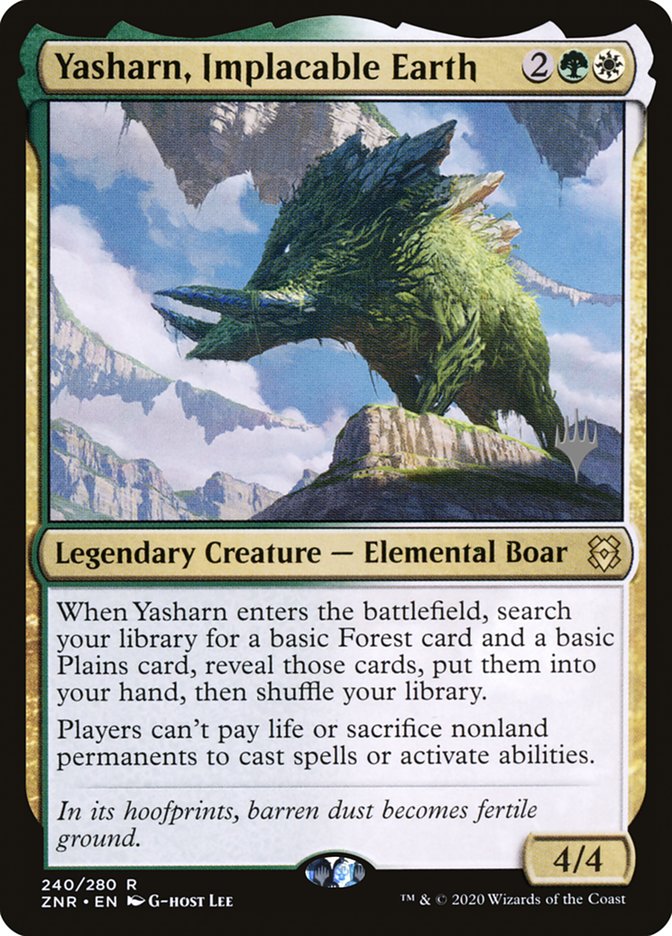 Yasharn, Implacable Earth (Promo Pack) [Zendikar Rising Promos] | L.A. Mood Comics and Games