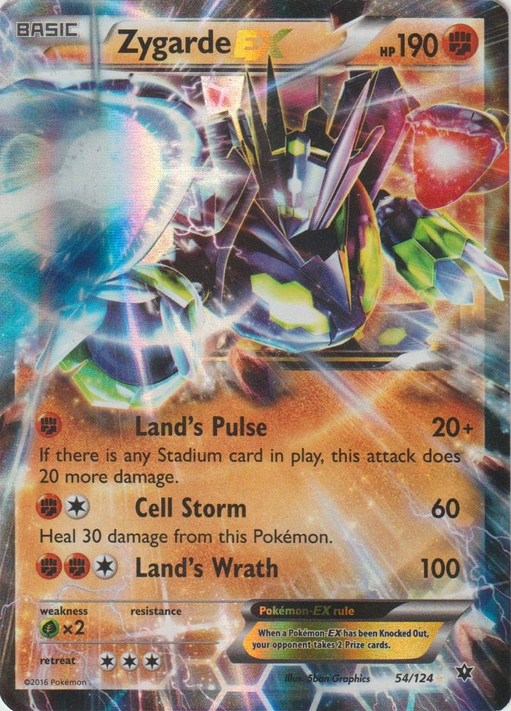 Zygarde EX (054/124) (Jumbo Card) [XY: Fates Collide] | L.A. Mood Comics and Games