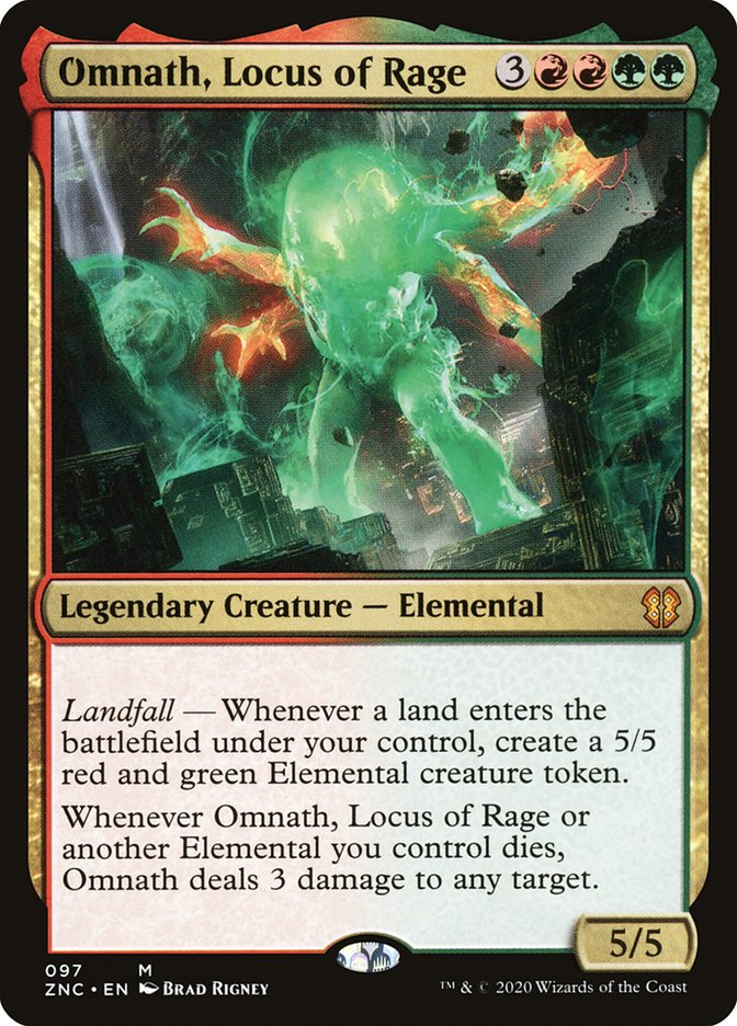Omnath, Locus of Rage [Zendikar Rising Commander] | L.A. Mood Comics and Games