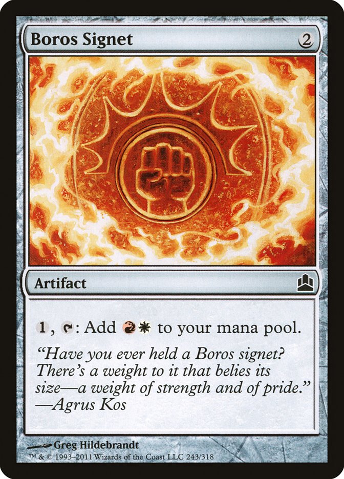 Boros Signet [Commander 2011] | L.A. Mood Comics and Games