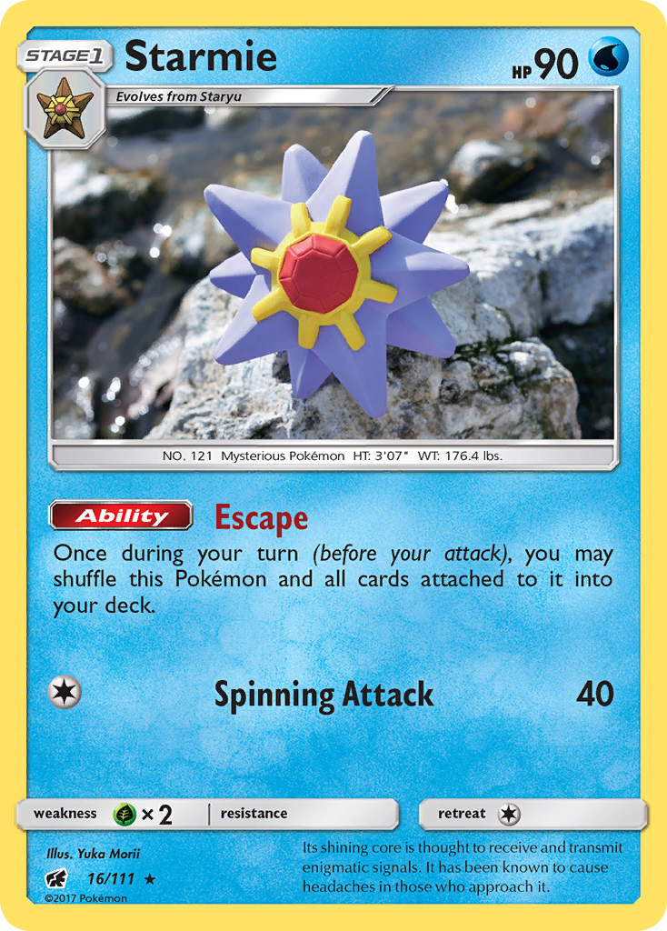 Starmie (16/111) [Sun & Moon: Crimson Invasion] | L.A. Mood Comics and Games