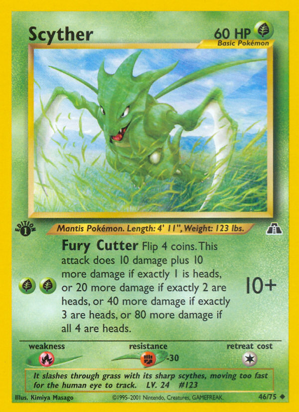 Scyther (46/75) [Neo Discovery 1st Edition] | L.A. Mood Comics and Games
