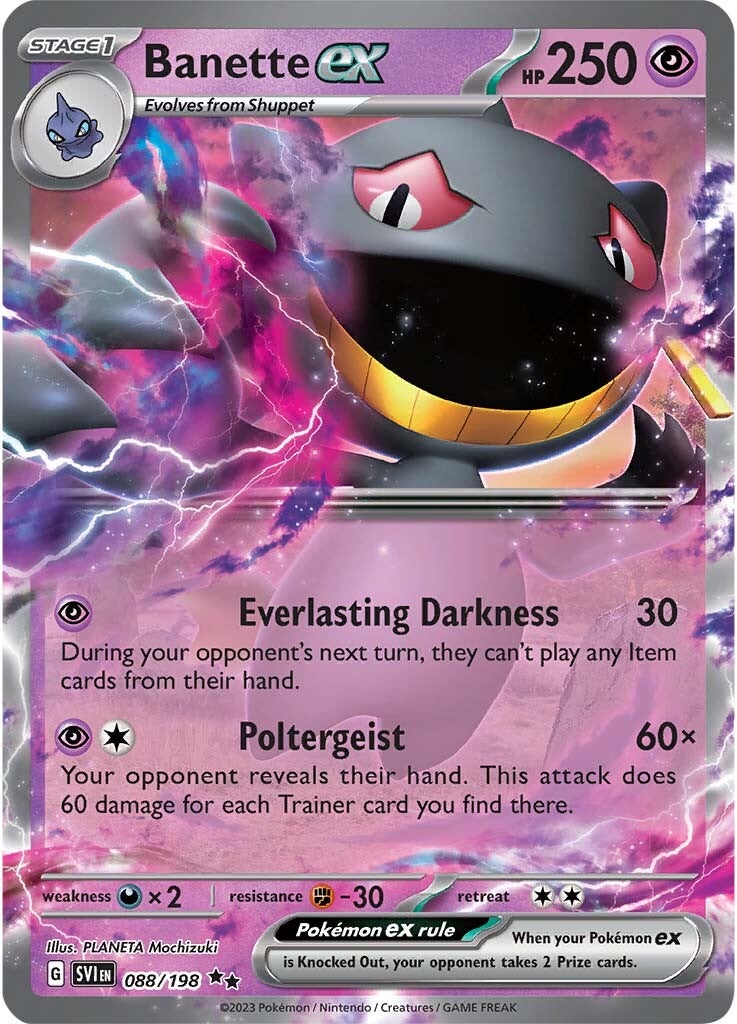 Banette ex (088/198) [Scarlet & Violet: Base Set] | L.A. Mood Comics and Games