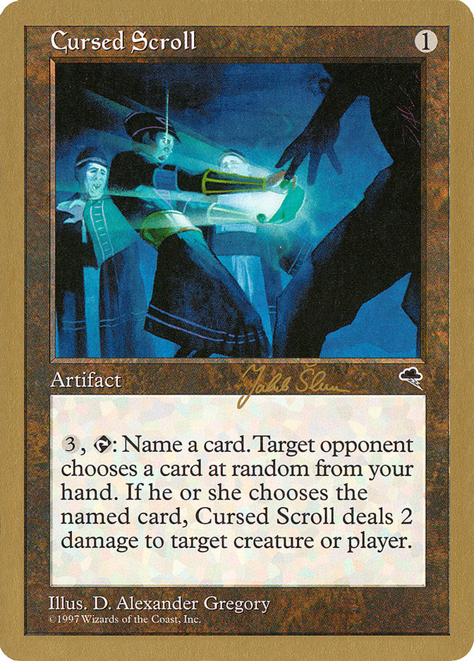 Cursed Scroll (Jakub Slemr) [World Championship Decks 1999] | L.A. Mood Comics and Games