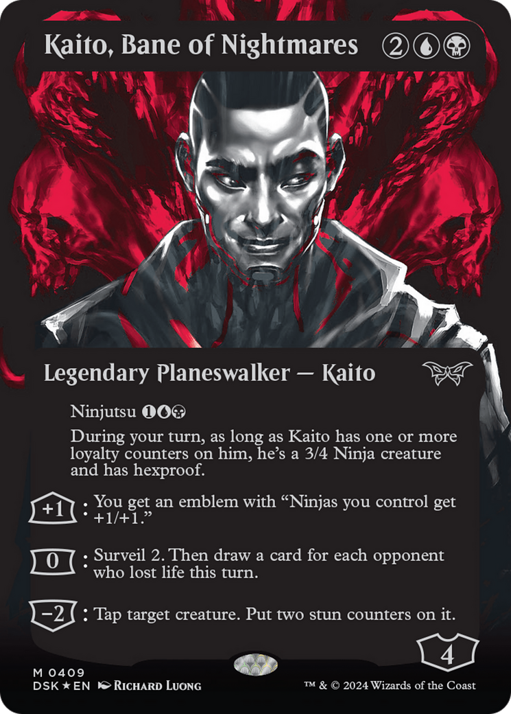 Kaito, Bane of Nightmares (Showcase) (Textured) [Duskmourn: House of Horror] | L.A. Mood Comics and Games