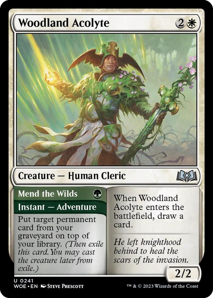 Woodland Acolyte // Mend the Wilds [Wilds of Eldraine] | L.A. Mood Comics and Games