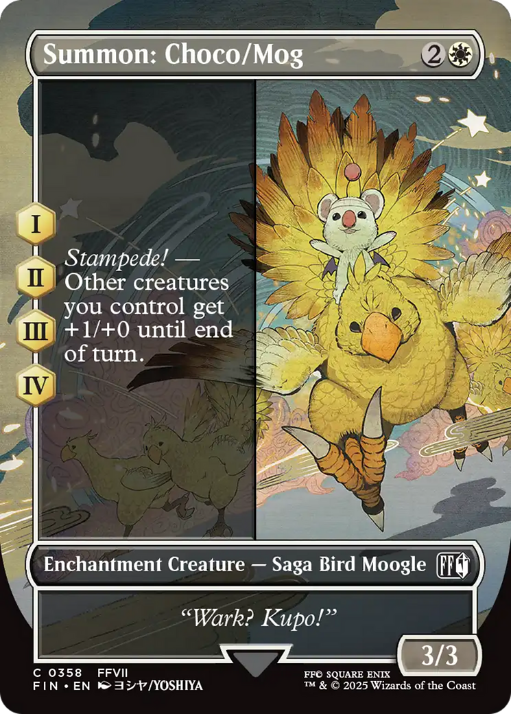 Summon: Choco/Mog (Borderless) [FINAL FANTASY] | L.A. Mood Comics and Games