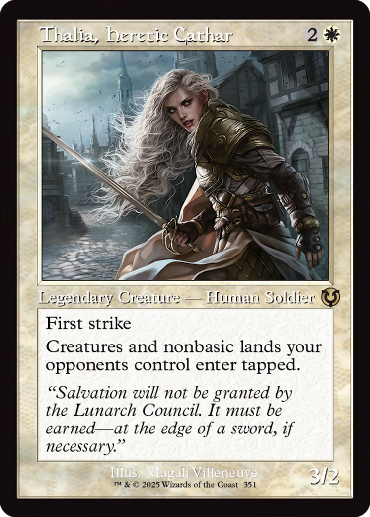 Thalia, Heretic Cathar (Retro Frame) [Innistrad Remastered] | L.A. Mood Comics and Games