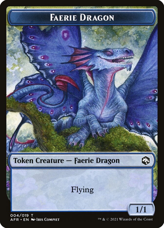 Wolf // Faerie Dragon Double-Sided Token [Dungeons & Dragons: Adventures in the Forgotten Realms Tokens] | L.A. Mood Comics and Games