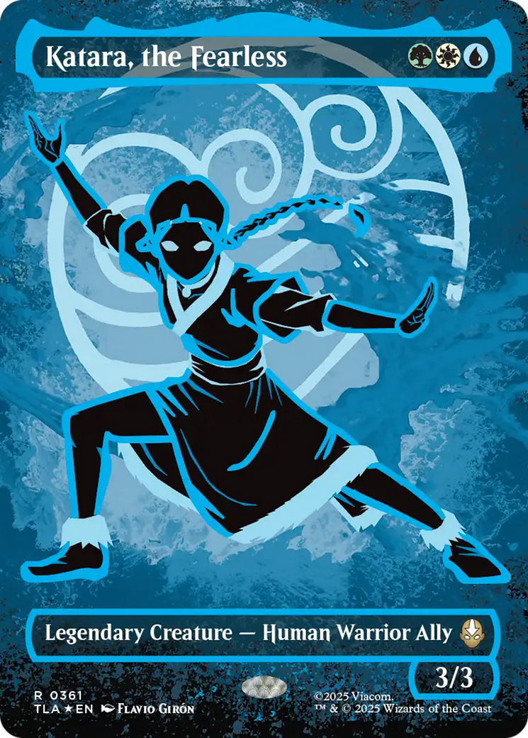 Katara, the Fearless (Borderless) (Neon Ink Foil) [Avatar: The Last Airbender] | L.A. Mood Comics and Games