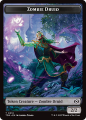 Insect (0022) // Zombie Druid Double-Sided Token [Tarkir: Dragonstorm Commander Tokens] | L.A. Mood Comics and Games