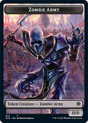 Zombie // Zombie Army Double-Sided Token [Starter Commander Decks] | L.A. Mood Comics and Games