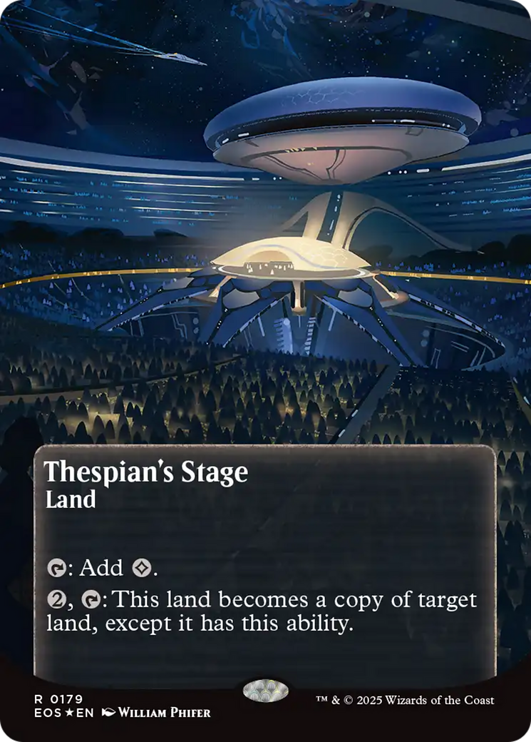 Thespian's Stage (0179) (Borderless) (Galaxy Foil) [Edge of Eternities: Stellar Sights] | L.A. Mood Comics and Games