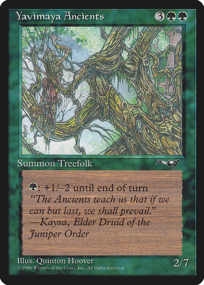 Yavimaya Ancients (Druid Art) [Alliances] | L.A. Mood Comics and Games