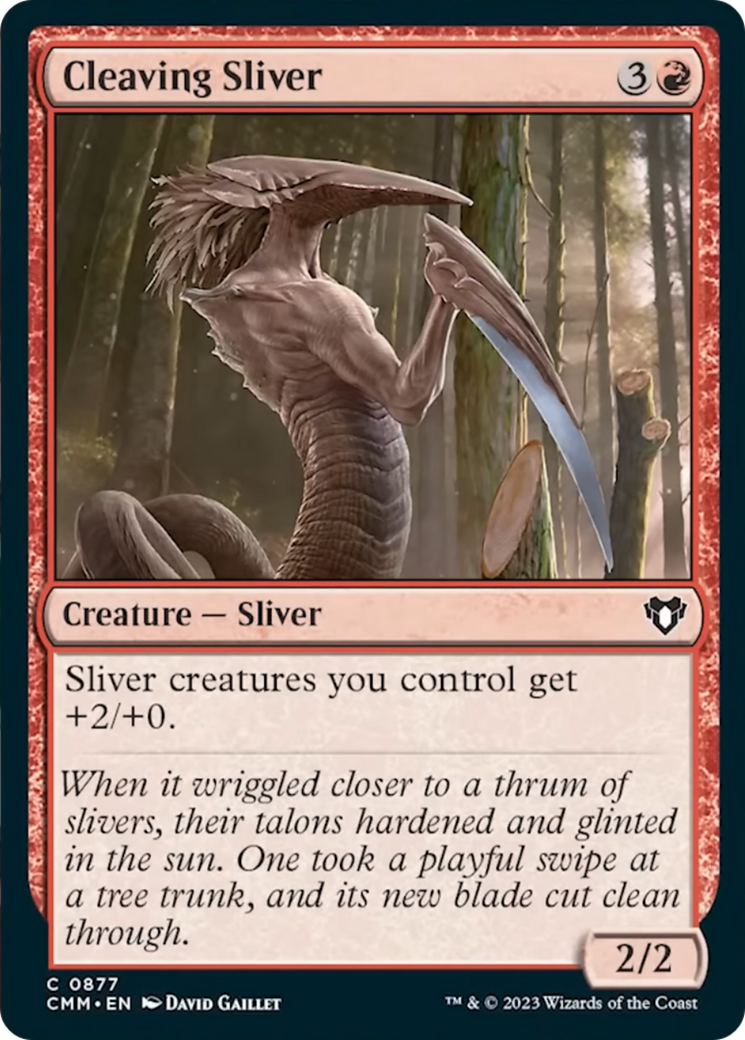 Cleaving Sliver [Commander Masters] | L.A. Mood Comics and Games