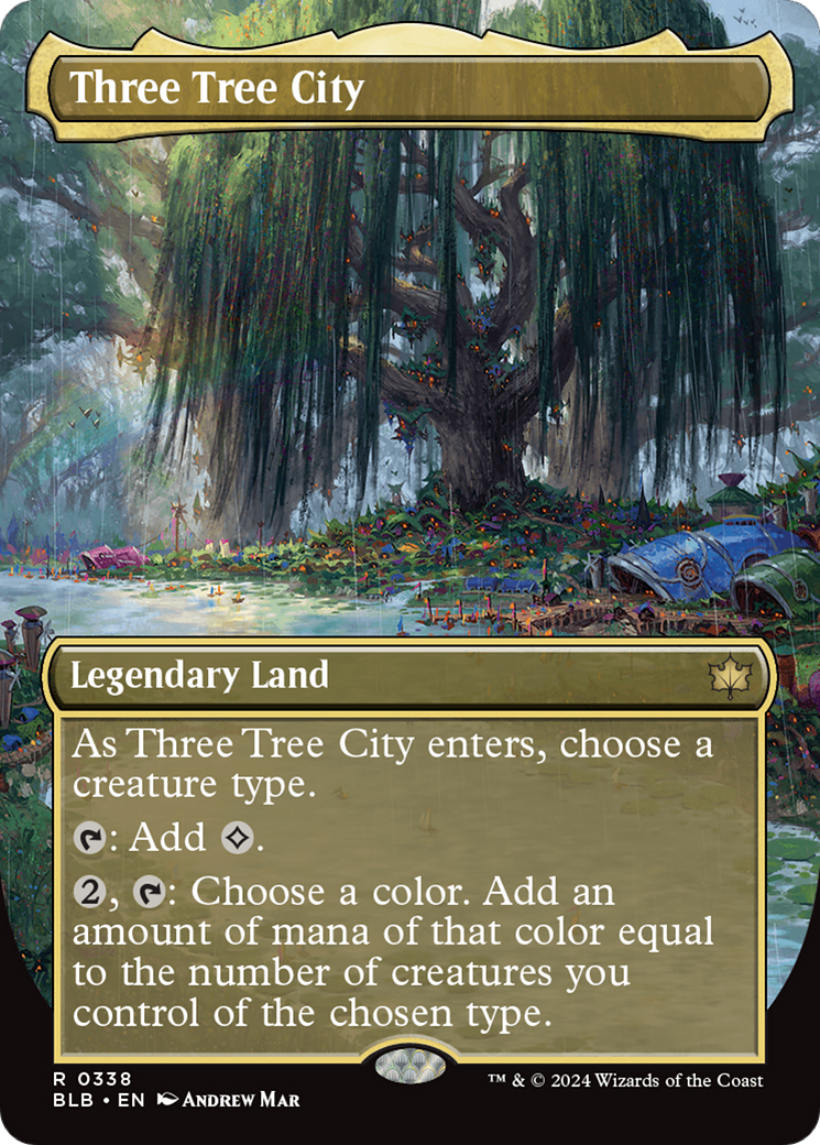 Three Tree City (Borderless) (0338) [Bloomburrow] | L.A. Mood Comics and Games