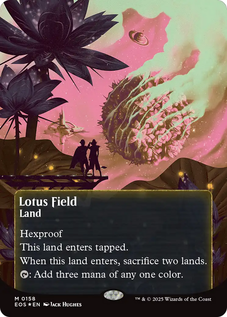 Lotus Field (0158) (Borderless) (Galaxy Foil) [Edge of Eternities: Stellar Sights] | L.A. Mood Comics and Games