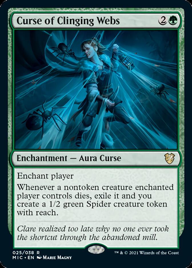 Curse of Clinging Webs [Innistrad: Midnight Hunt Commander] | L.A. Mood Comics and Games