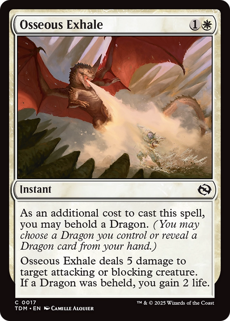 Osseous Exhale [Tarkir: Dragonstorm] | L.A. Mood Comics and Games