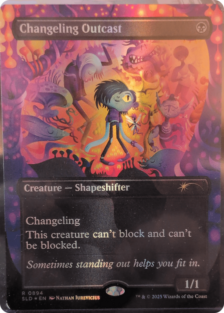 Changeling Outcast (Rainbow Foil) [Secret Lair Drop Series] | L.A. Mood Comics and Games