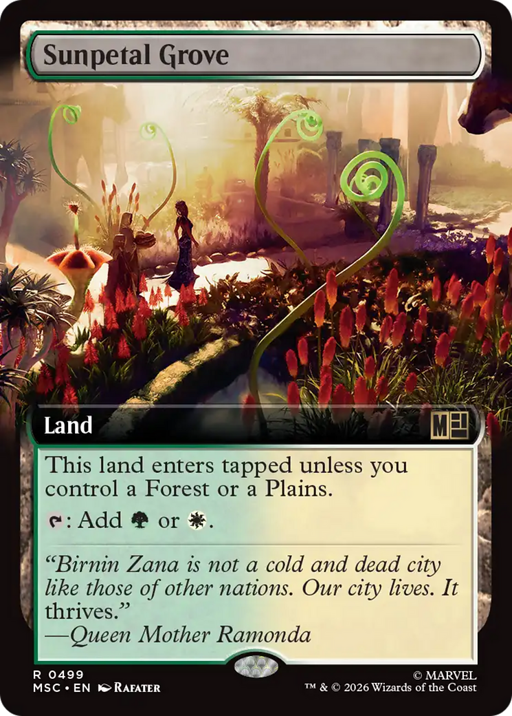 Sunpetal Grove (Extended Art) [Marvel Super Heroes Commander] | L.A. Mood Comics and Games
