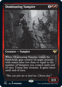 Dominating Vampire [Innistrad: Double Feature] | L.A. Mood Comics and Games