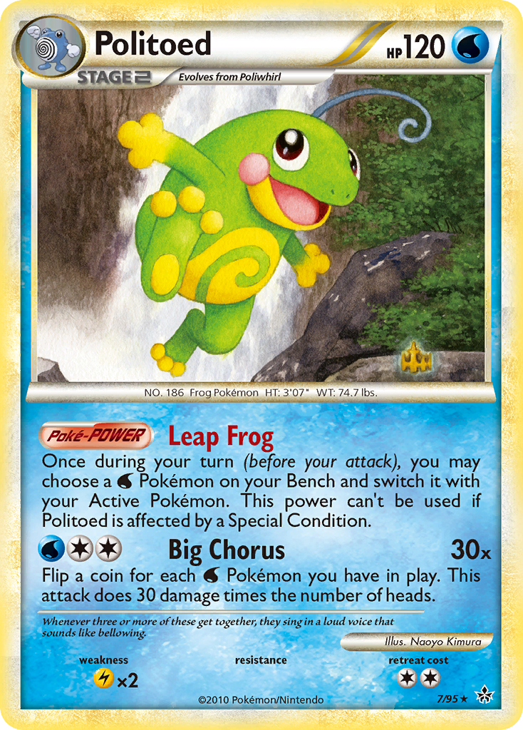 Politoed (7/95) [HeartGold & SoulSilver: Unleashed] | L.A. Mood Comics and Games