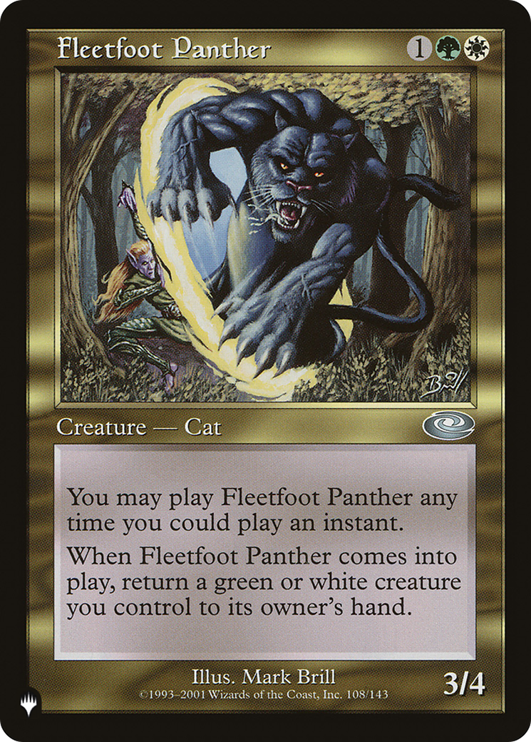 Fleetfoot Panther [The List] | L.A. Mood Comics and Games
