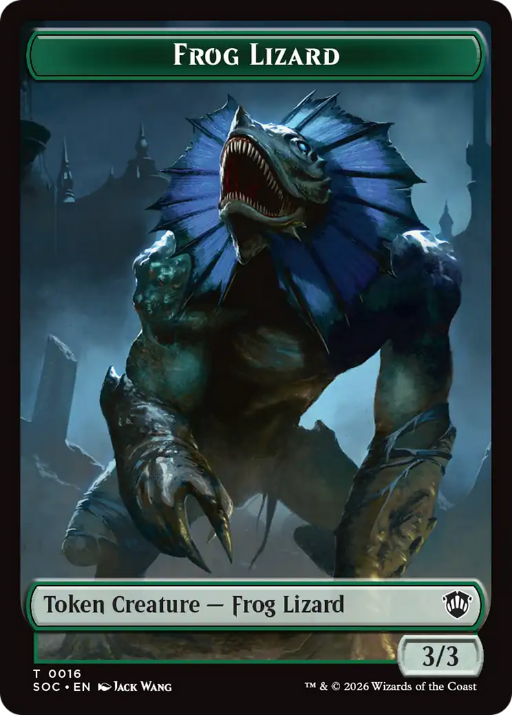 Food // Frog Lizard Double-Sided Token [Secrets of Strixhaven Commander Tokens] | L.A. Mood Comics and Games