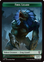 Food // Frog Lizard Double-Sided Token [Secrets of Strixhaven Commander Tokens] | L.A. Mood Comics and Games