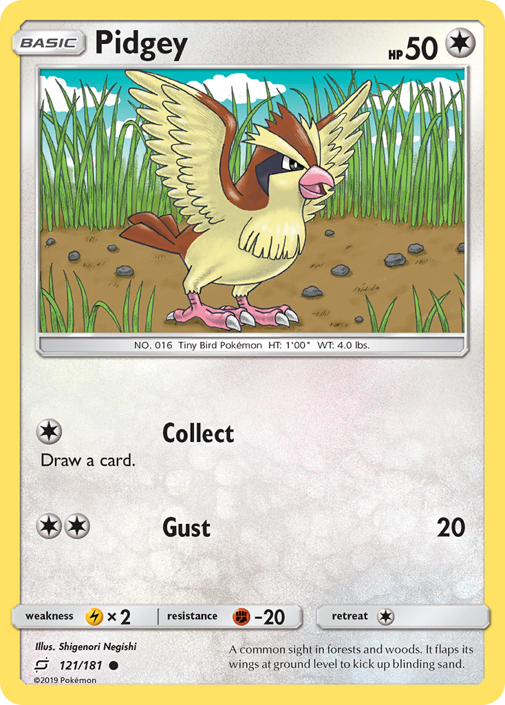Pidgey (121/181) [Sun & Moon: Team Up] | L.A. Mood Comics and Games