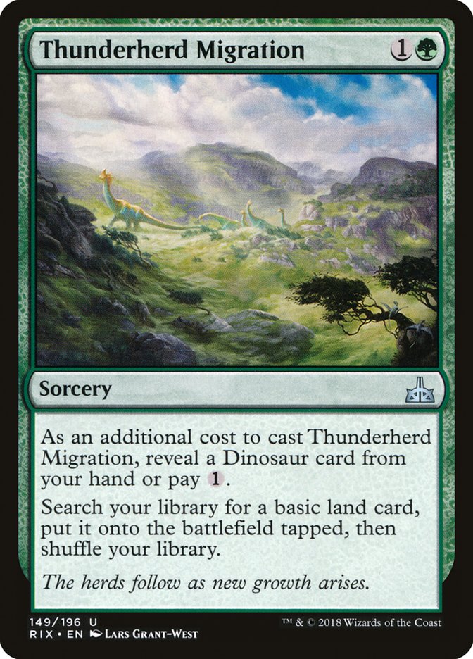 Thunderherd Migration [Rivals of Ixalan] | L.A. Mood Comics and Games