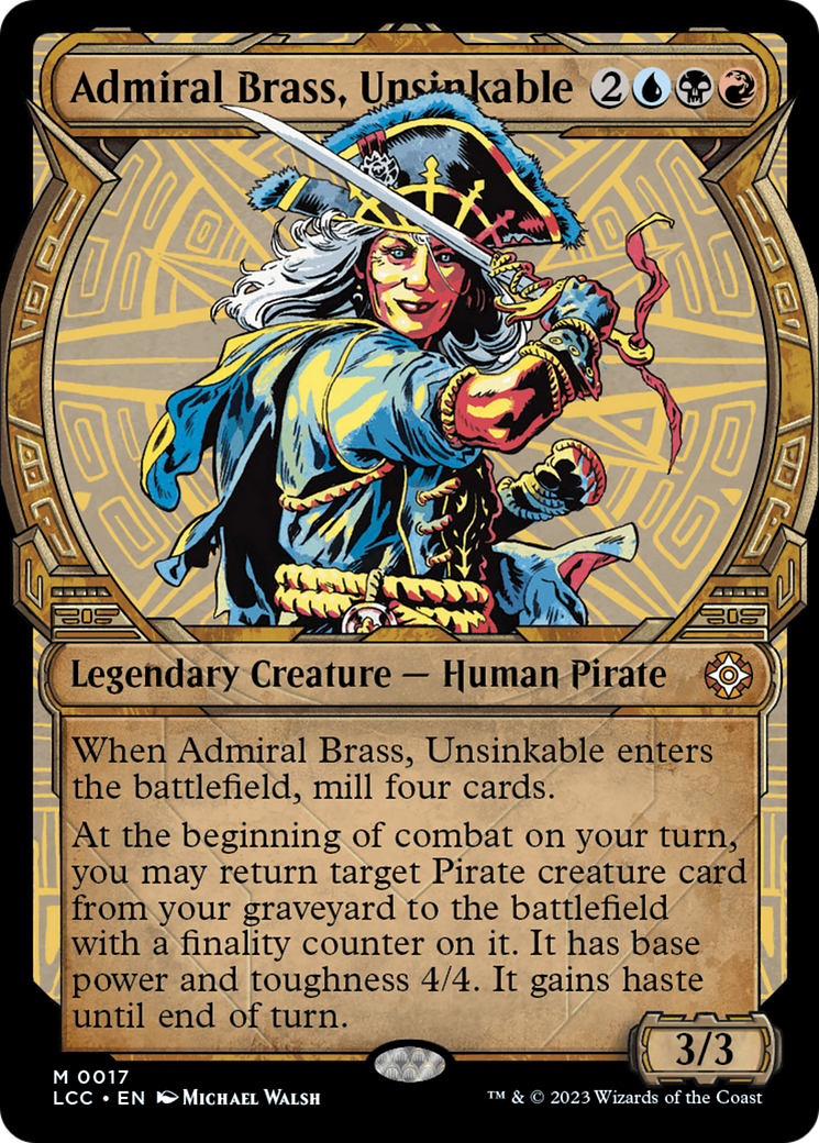 Admiral Brass, Unsinkable (Showcase) [The Lost Caverns of Ixalan Commander] | L.A. Mood Comics and Games