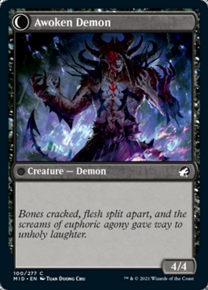 Ecstatic Awakener // Awoken Demon [Innistrad: Midnight Hunt] | L.A. Mood Comics and Games