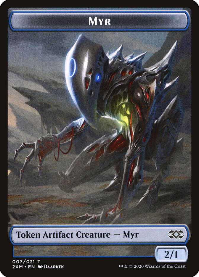 Eldrazi Spawn // Myr (007) Double-Sided Token [Double Masters Tokens] | L.A. Mood Comics and Games