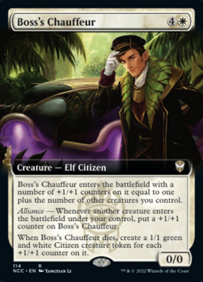 Boss's Chauffeur (Extended Art) [Streets of New Capenna Commander] | L.A. Mood Comics and Games