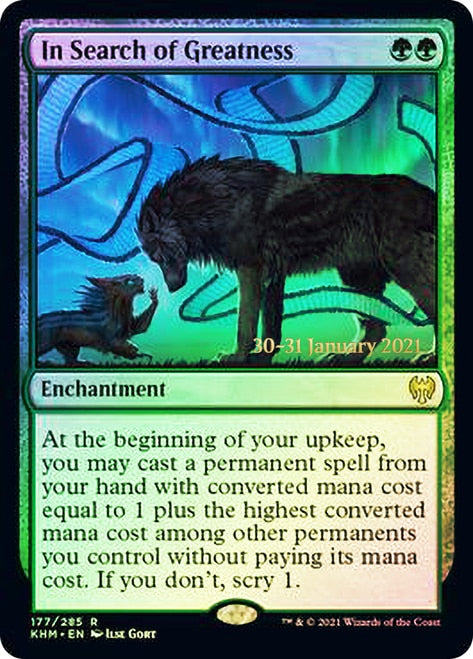 In Search of Greatness [Kaldheim Prerelease Promos] | L.A. Mood Comics and Games