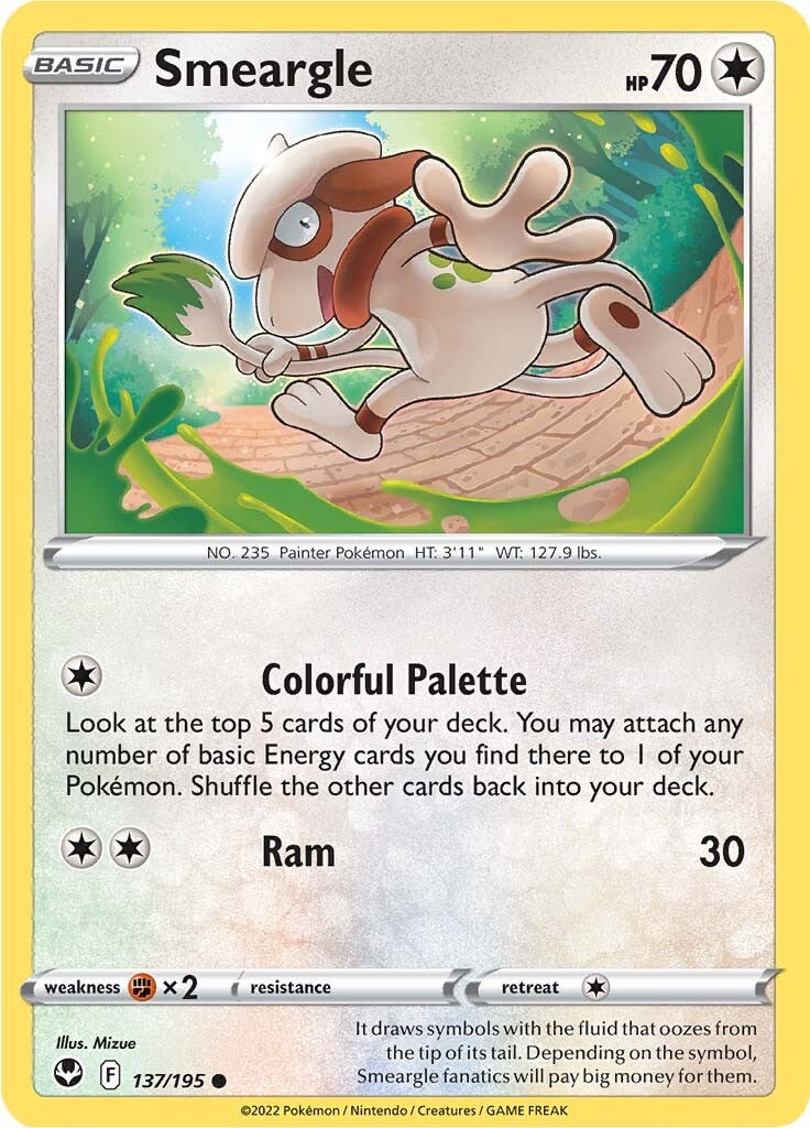 Smeargle (137/195) [Sword & Shield: Silver Tempest] | L.A. Mood Comics and Games