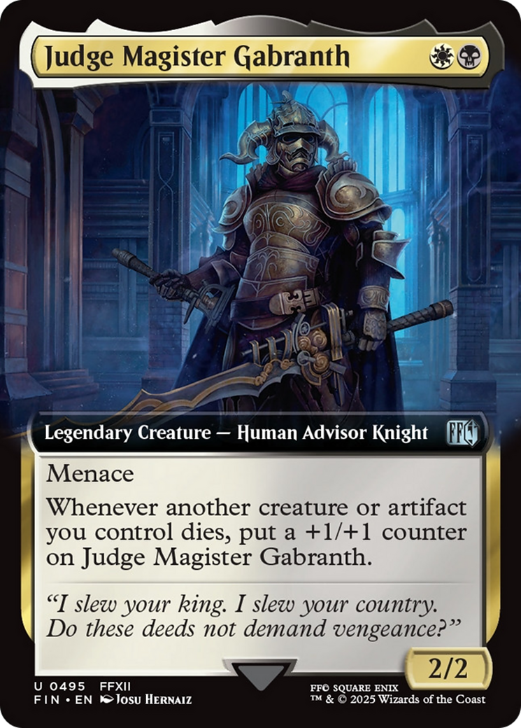 Judge Magister Gabranth (Extended Art) [FINAL FANTASY] | L.A. Mood Comics and Games