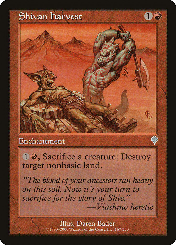Shivan Harvest [Invasion] | L.A. Mood Comics and Games